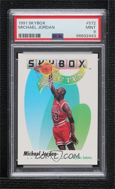 1991-92 Skybox - [Base] #572 - Michael Jordan [PSA 9 MINT]