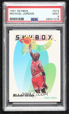 1991-92 Skybox - [Base] #572 - Michael Jordan [PSA 9 MINT]