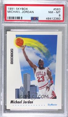 1991-92 Skybox - [Base] #583 - Michael Jordan [PSA 8 NM‑MT]