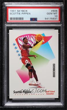 1991-92 Skybox - [Base] #606 - Scottie Pippen [PSA 10 GEM MT]