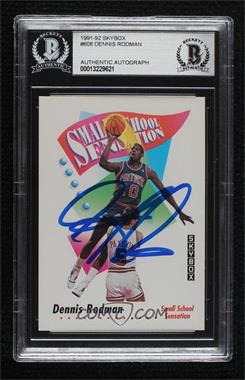 1991-92 Skybox - [Base] #608 - Dennis Rodman [BAS Authentic]