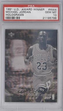 1991-92 Upper Deck - Award Winners #AW4 - Michael Jordan [PSA 10 GEM MT]