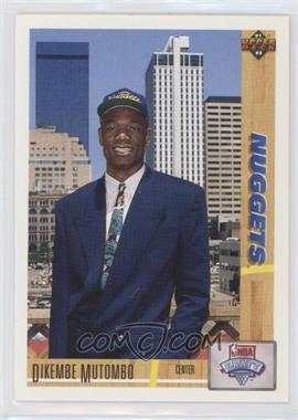 1991-92 Upper Deck - [Base] - Plain Text Hologram #3 - Dikembe Mutombo