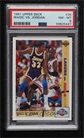 Magic Johnson, Michael Jordan [PSA 8 NM‑MT]