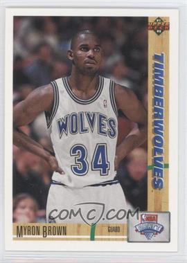 1991-92 Upper Deck - [Base] #15 - Myron Brown