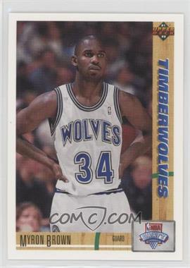 1991-92 Upper Deck - [Base] #15 - Myron Brown