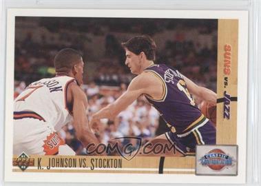 1991-92 Upper Deck - [Base] #32 - Kevin Johnson, John Stockton