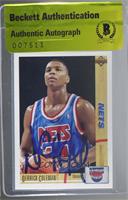 Derrick Coleman [BAS Beckett Auth Sticker]