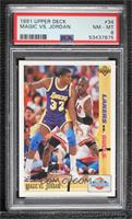 Magic Johnson, Michael Jordan [PSA 8 NM‑MT]