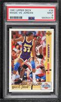 Magic Johnson, Michael Jordan [PSA 9 MINT]