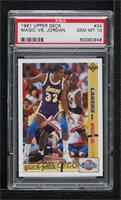 Magic Johnson, Michael Jordan [PSA 10 GEM MT]