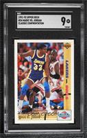 Magic Johnson, Michael Jordan [SGC 9 MINT]