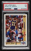 Magic Johnson, Michael Jordan [PSA 7 NM]