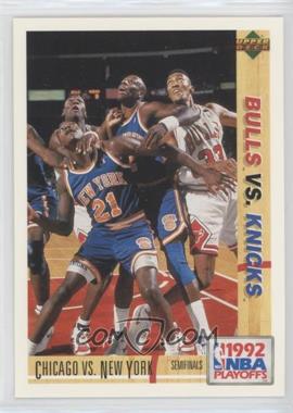 1991-92 Upper Deck International - [Base] - Spanish #166 - Chicago Bulls vs New York Knicks