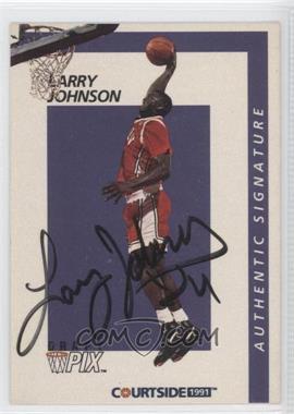 1991 Courtside Draft Pix - Autographs #31 - Larry Johnson