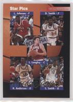 Larry Johnson, Doug Smith, Luc Longley, Kenny Anderson, Steve Smith