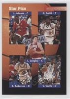 Larry Johnson, Doug Smith, Luc Longley, Kenny Anderson, Steve Smith