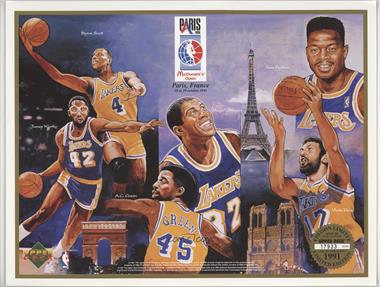 1991 Upper Deck Limited Edition Collector Series Sheets - [Base] #PARI - James Worthy, Byron Scott, A.C. Green, Magic Johnson, Vlade Divac, Sam Perkins [Noted]