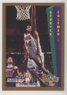 1992-93 Fleer - [Base] #296 - Slam Dunk - Derrick Coleman [EX to NM]