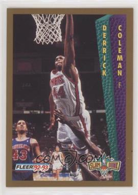 1992-93 Fleer - [Base] #296 - Slam Dunk - Derrick Coleman