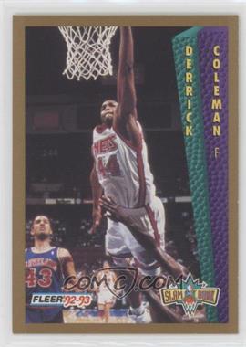 1992-93 Fleer - [Base] #296 - Slam Dunk - Derrick Coleman