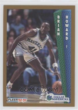 1992-93 Fleer - [Base] #323 - Brian Howard