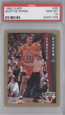 1992-93 Fleer - [Base] #36 - Scottie Pippen [PSA 10 GEM MT]