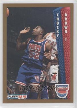 1992-93 Fleer - [Base] #386 - Chucky Brown