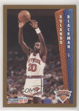 1992-93 Fleer - [Base] #393 - Rolando Blackman