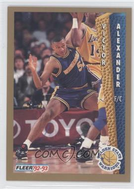 1992-93 Fleer - [Base] #72 - Victor Alexander