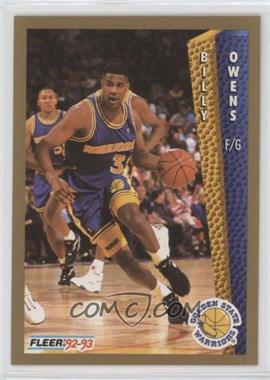 1992-93 Fleer - [Base] #79 - Billy Owens