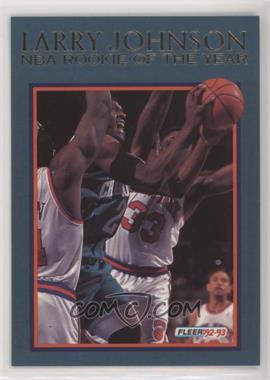 1992-93 Fleer - Larry Johnson Rookie of the Year #2 - Larry Johnson