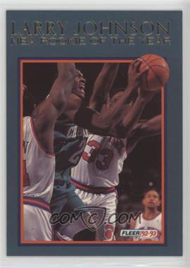 1992-93 Fleer - Larry Johnson Rookie of the Year #2 - Larry Johnson