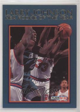 1992-93 Fleer - Larry Johnson Rookie of the Year #2 - Larry Johnson