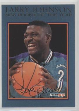 1992-93 Fleer - Larry Johnson Rookie of the Year #5 - Larry Johnson