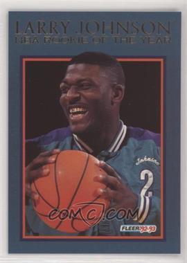 1992-93 Fleer - Larry Johnson Rookie of the Year #5 - Larry Johnson
