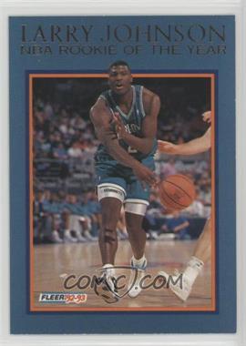 1992-93 Fleer - Larry Johnson Rookie of the Year #6 - Larry Johnson