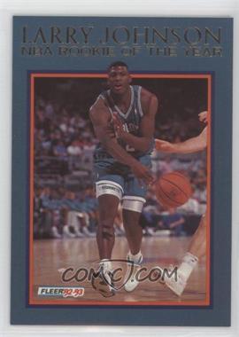 1992-93 Fleer - Larry Johnson Rookie of the Year #6 - Larry Johnson