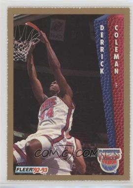 1992-93 Fleer - Magazine Sheet - Singles #143 - Derrick Coleman