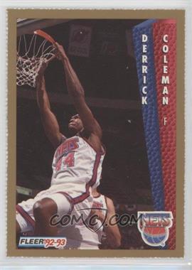 1992-93 Fleer - Magazine Sheet - Singles #143 - Derrick Coleman