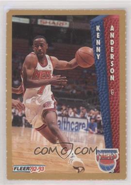 1992-93 Fleer - NBA Rising Stars Magazine Sheet Singles #_KEAN - Kenny Anderson [Poor to Fair]