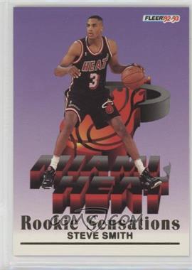 1992-93 Fleer - Rookie Sensations #11 - Steve Smith