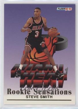 1992-93 Fleer - Rookie Sensations #11 - Steve Smith