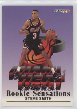 1992-93 Fleer - Rookie Sensations #11 - Steve Smith