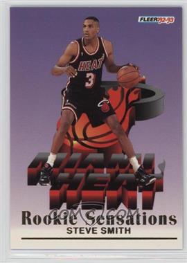 1992-93 Fleer - Rookie Sensations #11 - Steve Smith