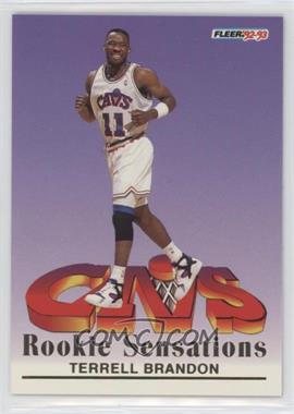 1992-93 Fleer - Rookie Sensations #3 - Terrell Brandon