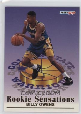 1992-93 Fleer - Rookie Sensations #8 - Billy Owens
