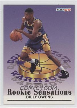 1992-93 Fleer - Rookie Sensations #8 - Billy Owens