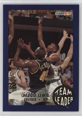 1992-93 Fleer - Team Leaders #2 - Reggie Lewis