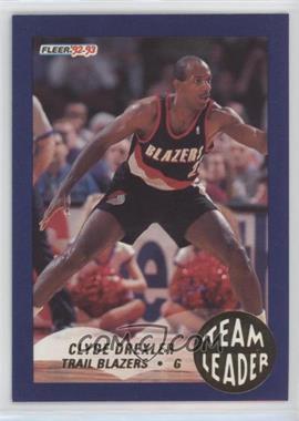 1992-93 Fleer - Team Leaders #22 - Clyde Drexler [EX to NM]